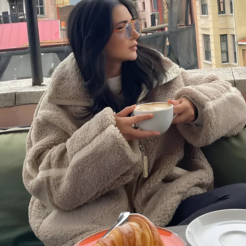 EB | Fleecejacke Creme