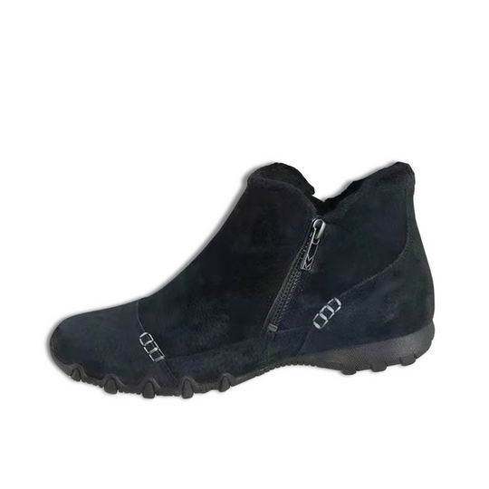 Warm gefütterte rutschfeste Reißverschluss-Stiefeletten EB