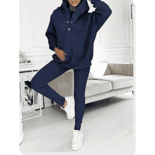 EB | 3-Teiliges Outfit-Set Lässiger Moderner Stil Ideal für den Winter