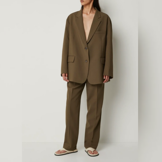 EB | Klassischer Blazer Wollmischung Stilvoll, Zeitlos