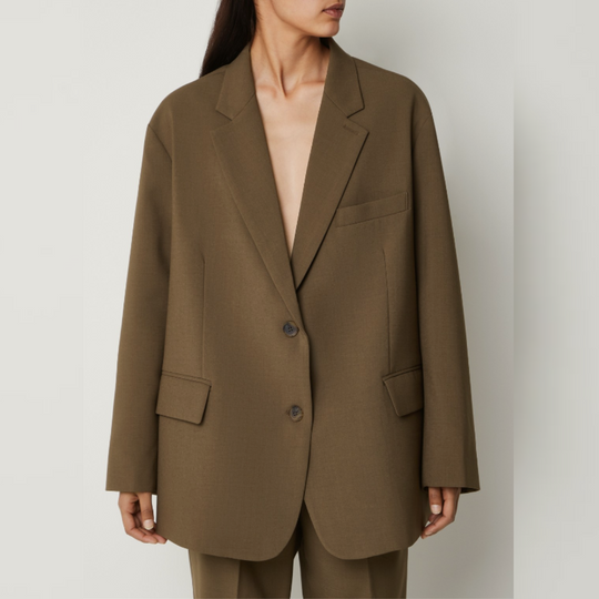 EB | Klassischer Blazer Wollmischung Stilvoll, Zeitlos