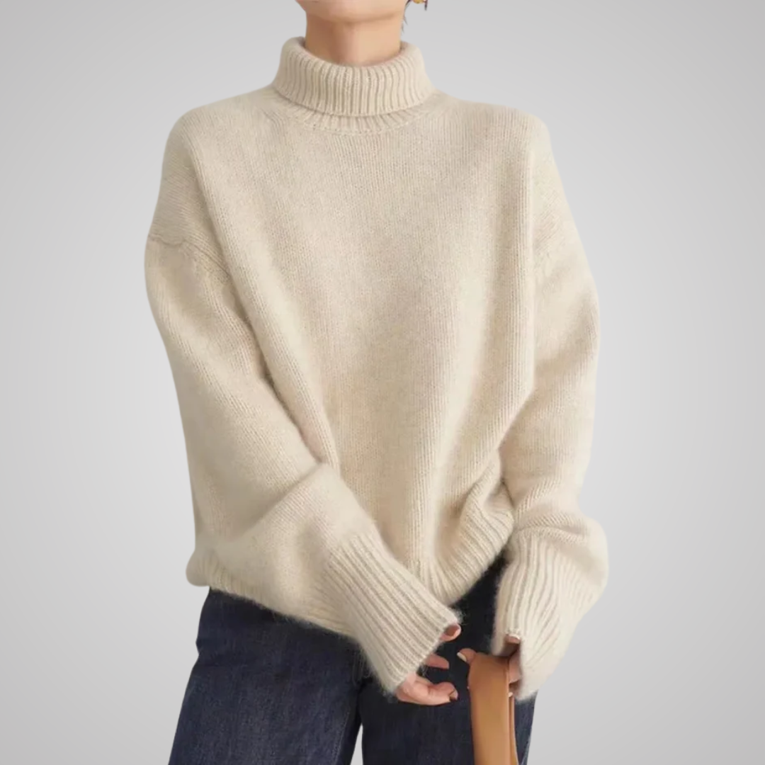 EB | Strickpullover Hoher Kragen Oversize Passform