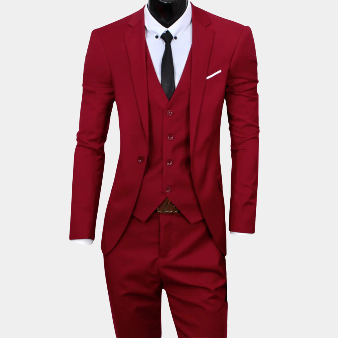 EB | Herren Business Anzug 3-teilig – Sakko, Weste & Hose