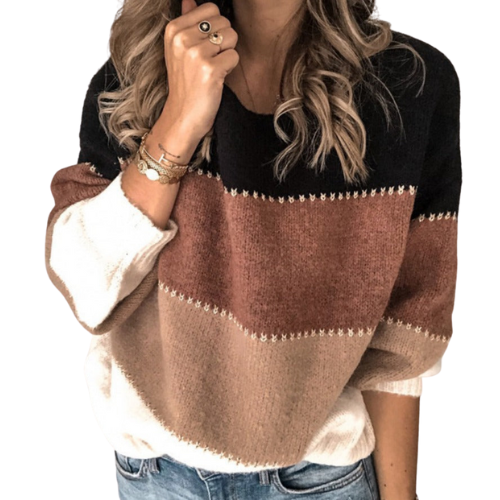 EB | Bequemer Gestreifter Pullover