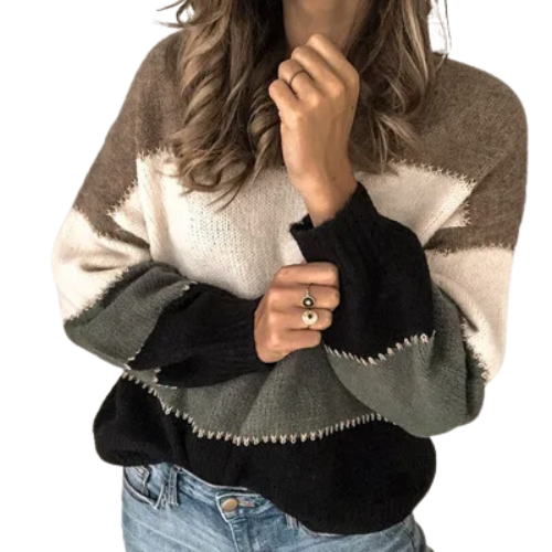 EB | Bequemer Gestreifter Pullover