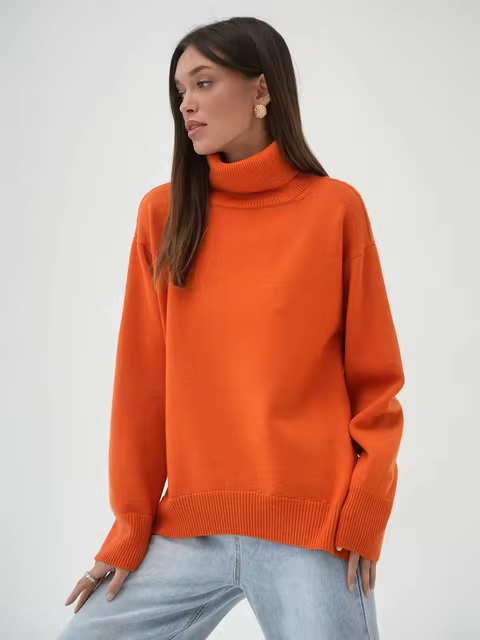 EB | Locker Sitzender Rollkragenpullover