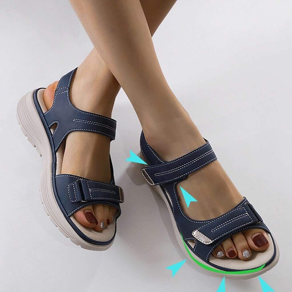 Orthopädische Sandalen - Leichte Klettsport-Sandalen für Frauen EB