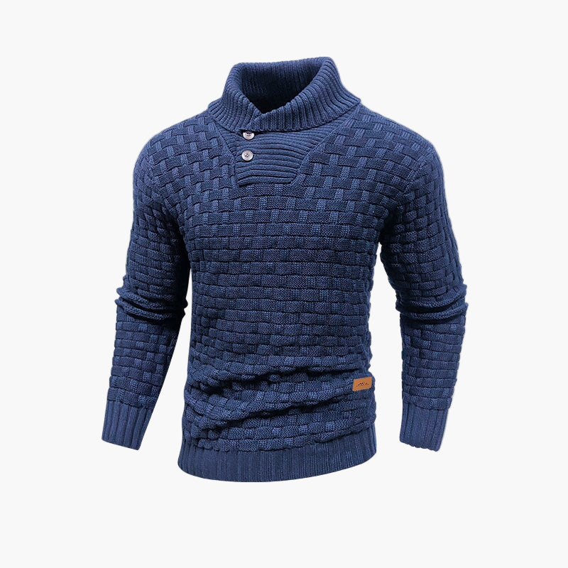 EB | Stylish Knit Sweater With Button Placket - Elegant Casual Look For Autumn & Winter