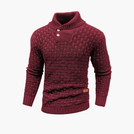 EB | Stylish Knit Sweater With Button Placket - Elegant Casual Look For Autumn & Winter