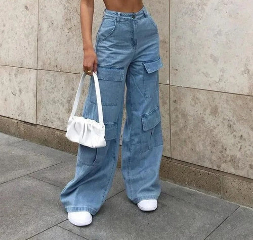 EB | Denim Cargo Hose für Damen