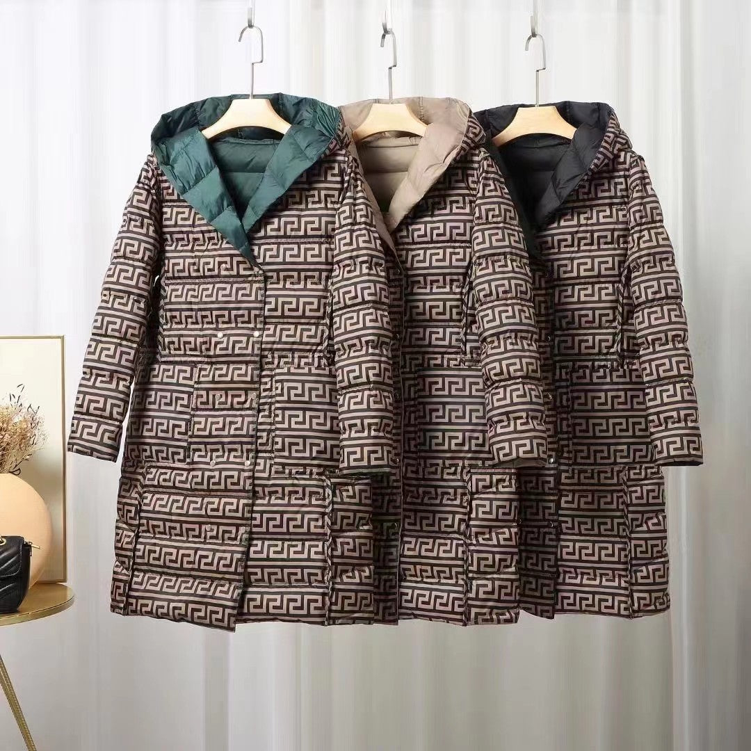 EB | Gefütterte Kapuzenwinterjacke für Damen