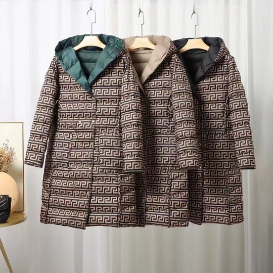 EB | Gefütterte Kapuzenwinterjacke für Damen