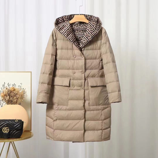 EB | Gefütterte Kapuzenwinterjacke für Damen