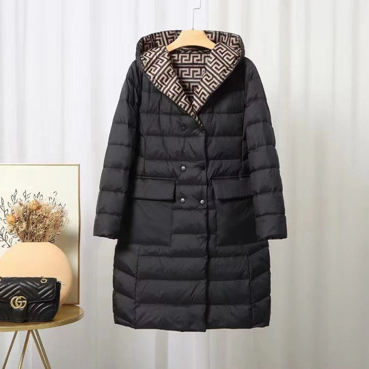EB | Gefütterte Kapuzenwinterjacke für Damen