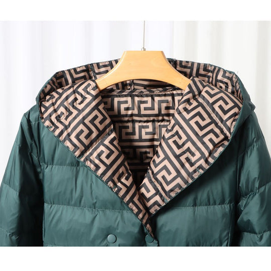 EB | Gefütterte Kapuzenwinterjacke für Damen