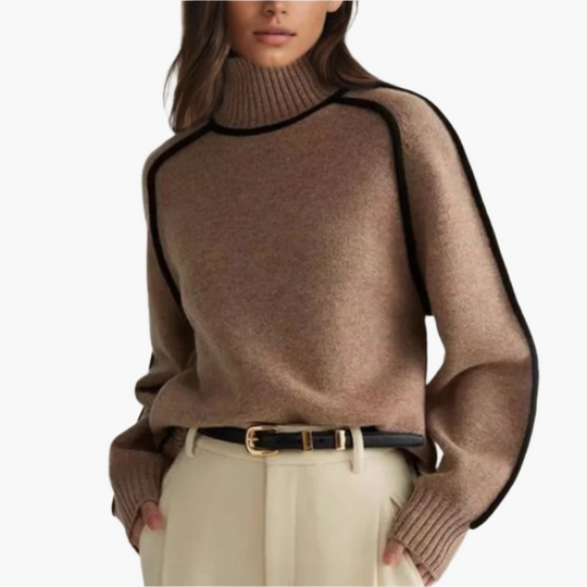 EB | Rollkragenpullover - Moderner Oversize Strickpullover für Herbst & Winter