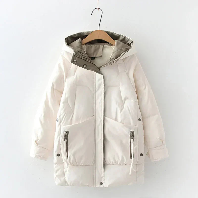 EB | Kapuzen Lockere Baumwolljacke