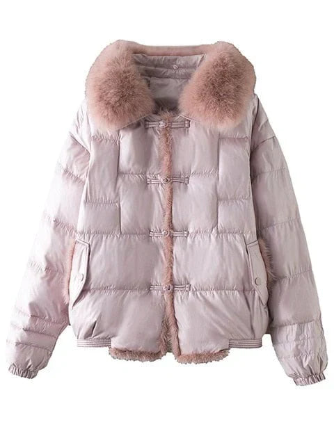 EB | Lockere Pufferjacke - Warm & Vintage