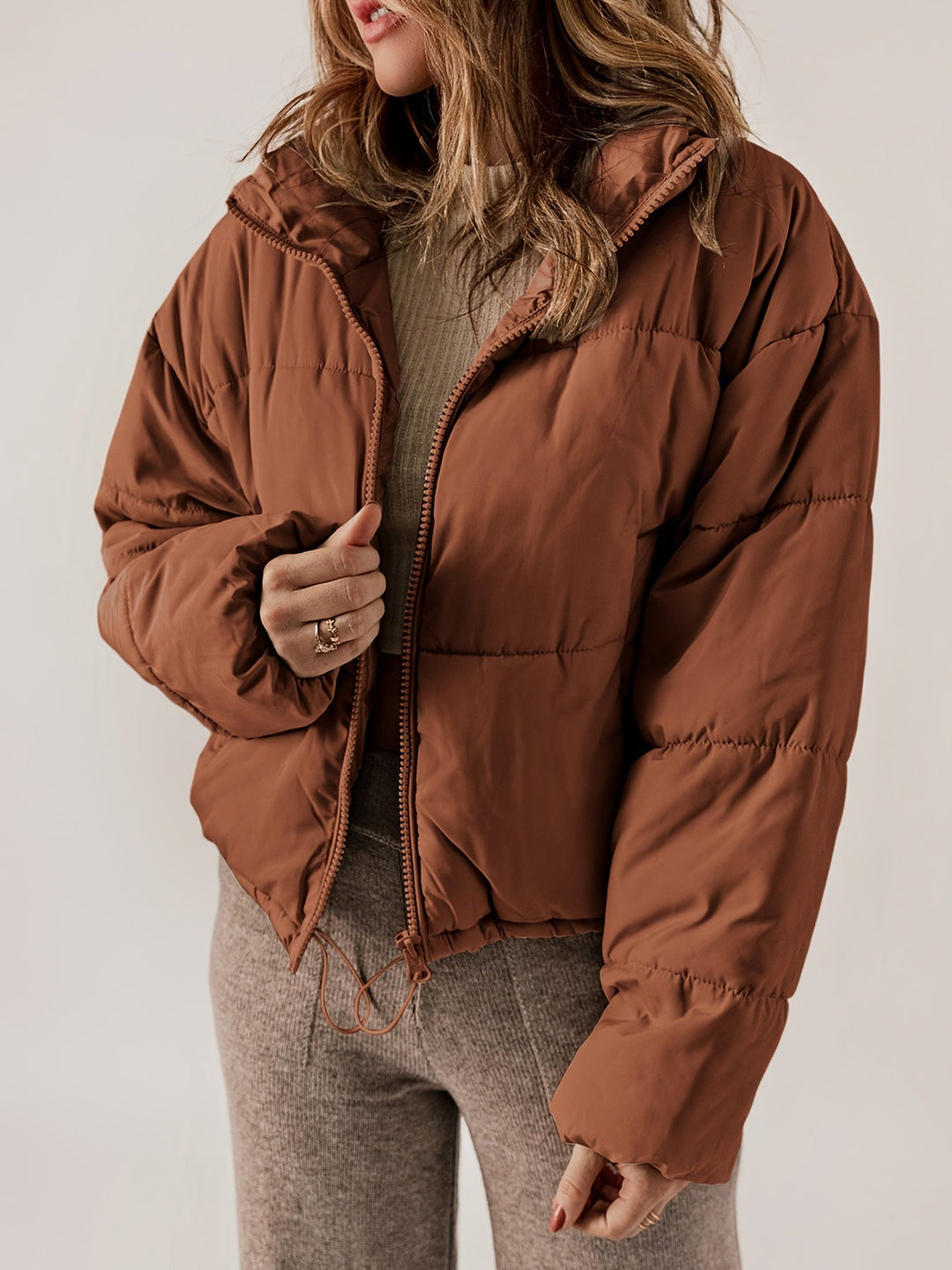 EB | Damen-Steppjacke mit Reißverschluss - Lässige Alltagsjacke für Sie