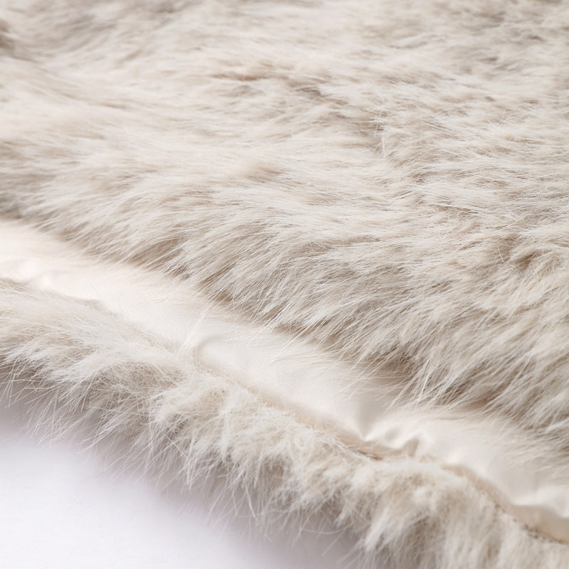 EB | Kunstfell Pullover mit Weiten Ärmeln für Damen