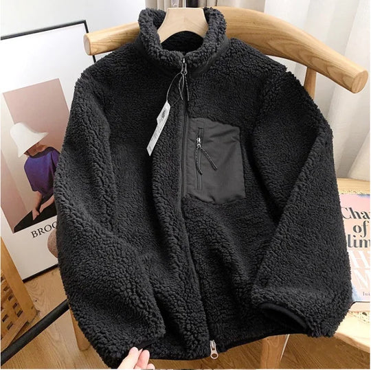 EB | Herren Full-Zip Jacke - Texturierte Oberfläche mit Reißverschluss-Brusttasche