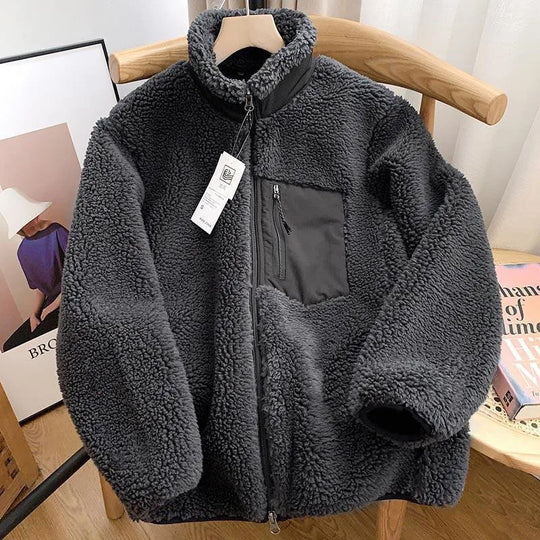 EB | Herren Full-Zip Jacke - Texturierte Oberfläche mit Reißverschluss-Brusttasche