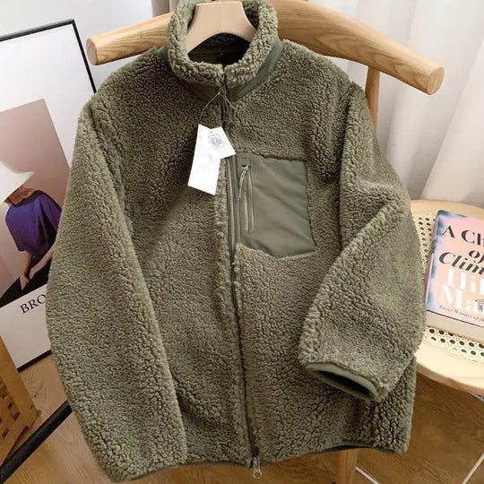 EB | Herren Full-Zip Jacke - Texturierte Oberfläche mit Reißverschluss-Brusttasche