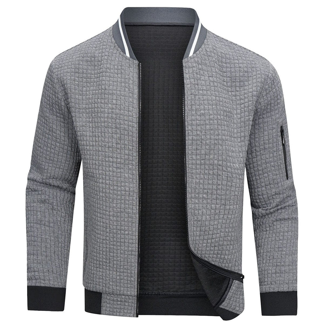 EB | Moderner gemütlicher Halbreißverschluss-Pullover im zeitgenössischen Stil