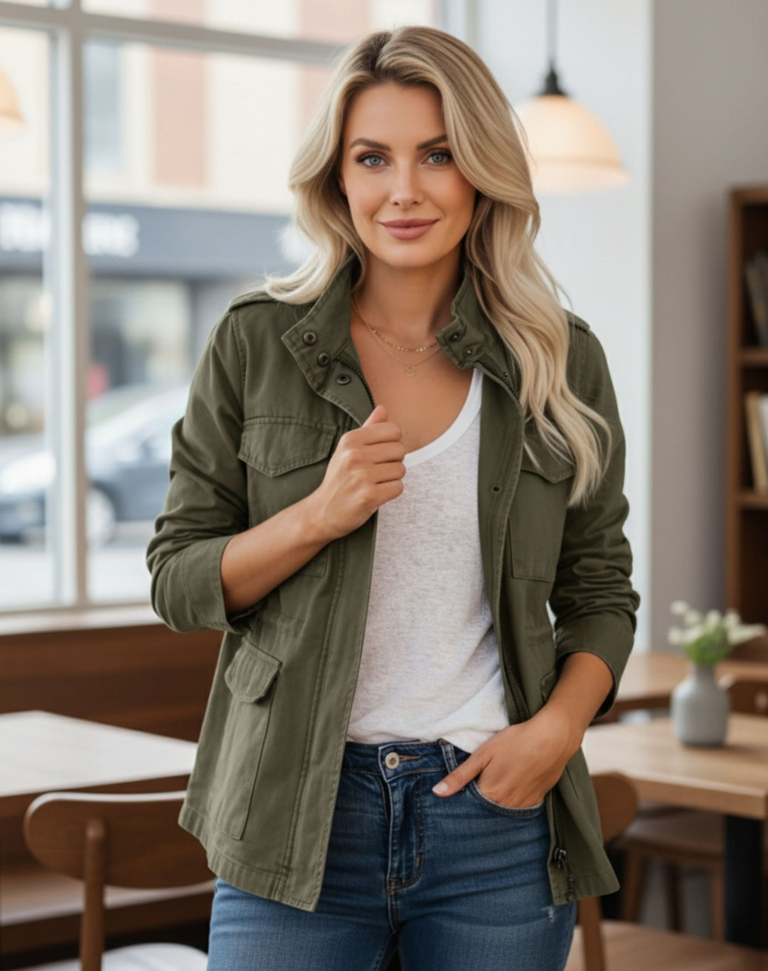 EB | Damen Streetwear Jacke Elegant und Bequem