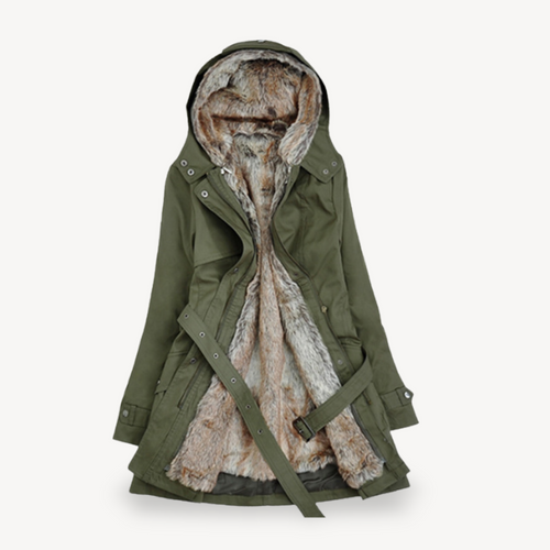 EB | Damen Parka-Jack mit warmer Kunstfellfütterung