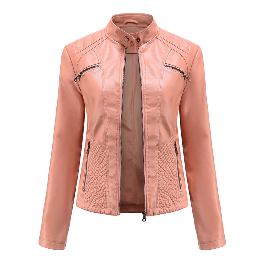 EB | Damen Lederjacke Mit Zeitlosem Elegantem Look