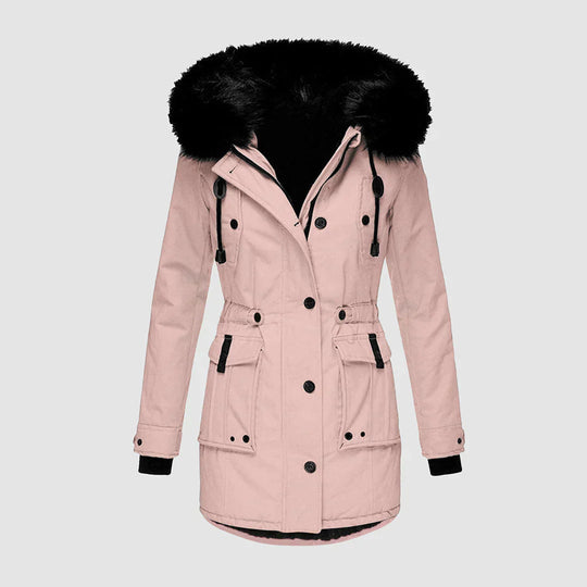 EB | Damenparka mit Schwarzem Kunstfellbesatz