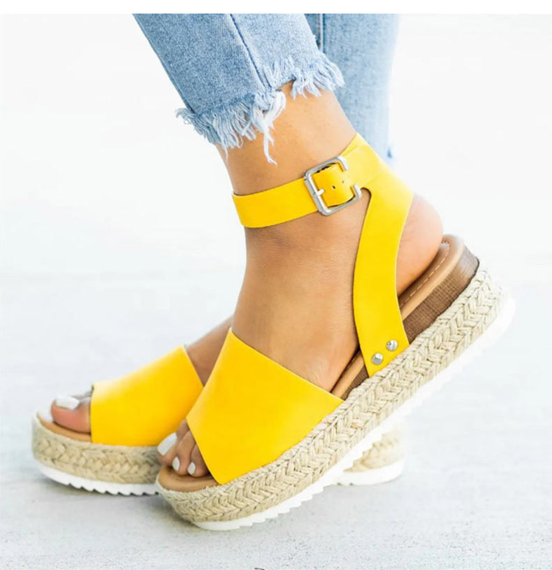 EB | Sandalen Damen Knöchelriemen Espadrille Schuhe für Den Sommer