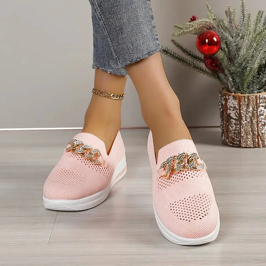 Plattformschuhe - Atmungsaktiv - Slipper - Schuhe zum Gehen - Damenschuhe EB