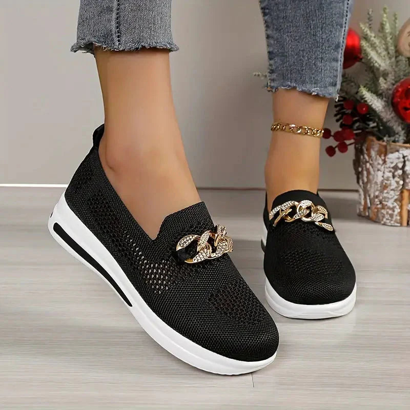 Plattformschuhe - Atmungsaktiv - Slipper - Schuhe zum Gehen - Damenschuhe EB