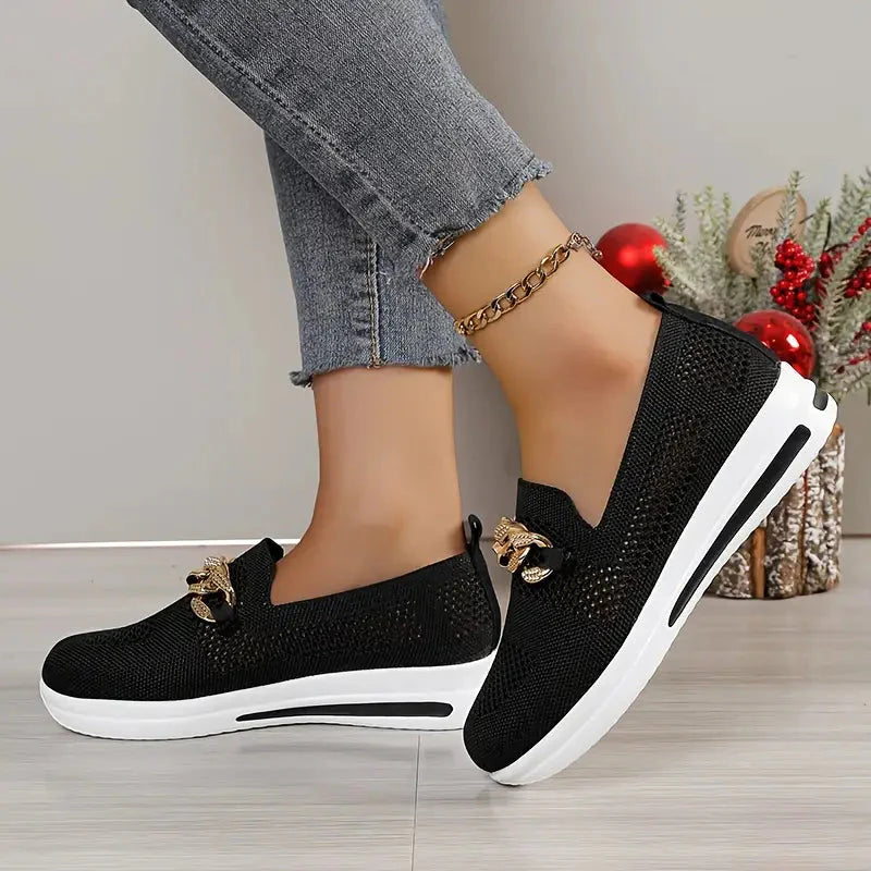 Plattformschuhe - Atmungsaktiv - Slipper - Schuhe zum Gehen - Damenschuhe EB