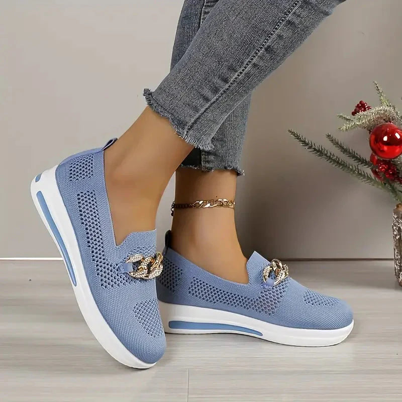 Plattformschuhe - Atmungsaktiv - Slipper - Schuhe zum Gehen - Damenschuhe EB