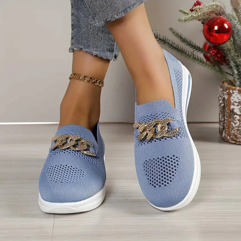 Plattformschuhe - Atmungsaktiv - Slipper - Schuhe zum Gehen - Damenschuhe EB