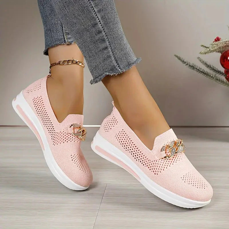 Plattformschuhe - Atmungsaktiv - Slipper - Schuhe zum Gehen - Damenschuhe EB