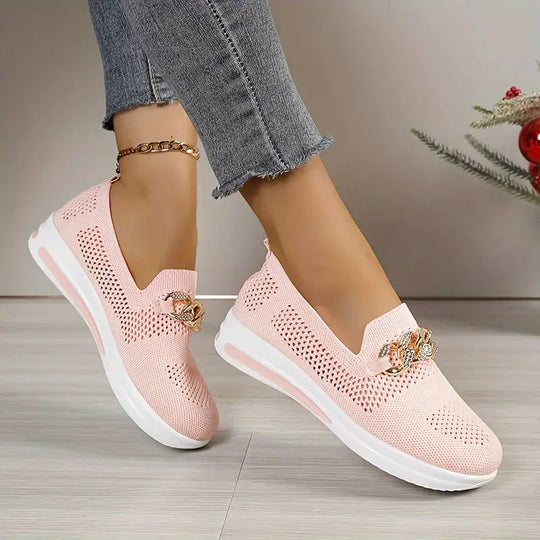 Plattformschuhe - Atmungsaktiv - Slipper - Schuhe zum Gehen - Damenschuhe EB