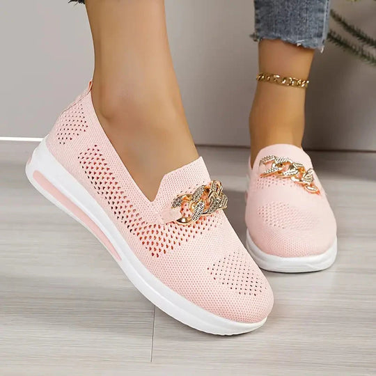 Plattformschuhe - Atmungsaktiv - Slipper - Schuhe zum Gehen - Damenschuhe EB