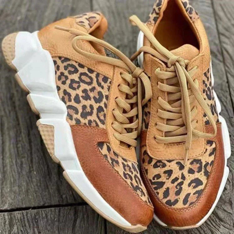 Leoparden-Keilschuhe EB