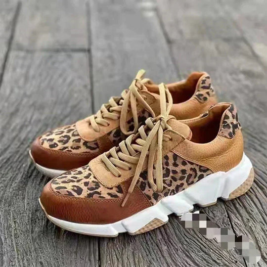 Leoparden-Keilschuhe EB