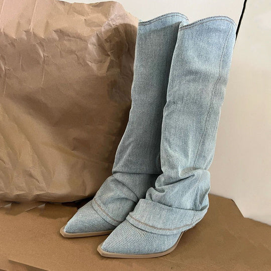 EB | Stylische Stiefel Aus Denim