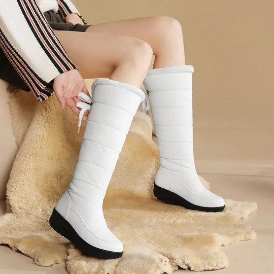 EB | Plüsch Schnür-Winterstiefel für Frauen – Gemütlich & Stylisch