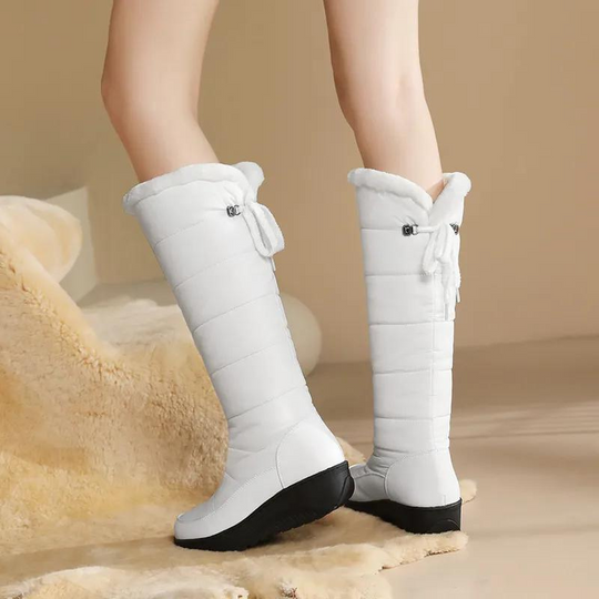 EB | Plüsch Schnür-Winterstiefel für Frauen – Gemütlich & Stylisch