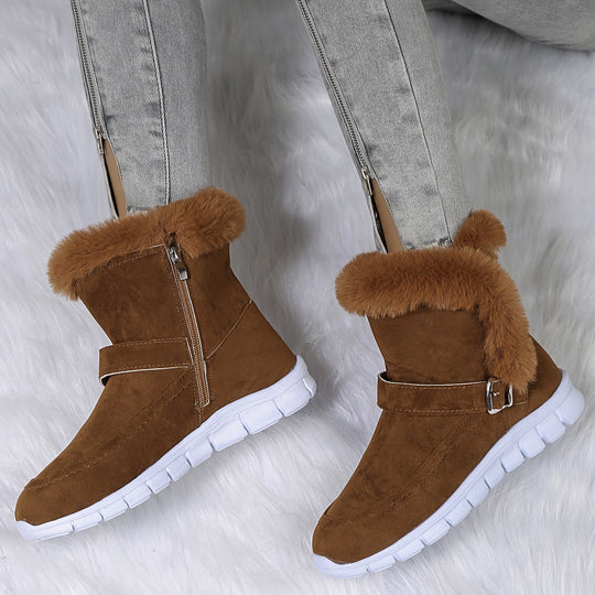 EB | Plüsch Winter Schneestiefel für Damen – Stilvoll & Bequem