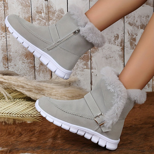 EB | Plüsch Winter Schneestiefel für Damen – Stilvoll & Bequem
