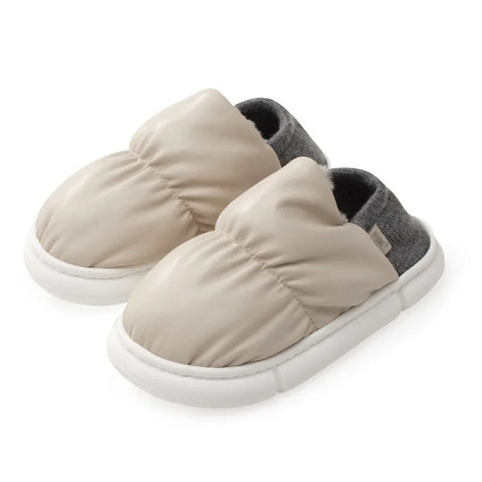 Gepuffte Hausschuhe - Warm - Innen - Hausschuhe - Winterslipper EB