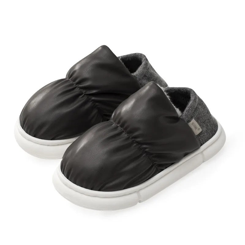 Gepuffte Hausschuhe - Warm - Innen - Hausschuhe - Winterslipper EB